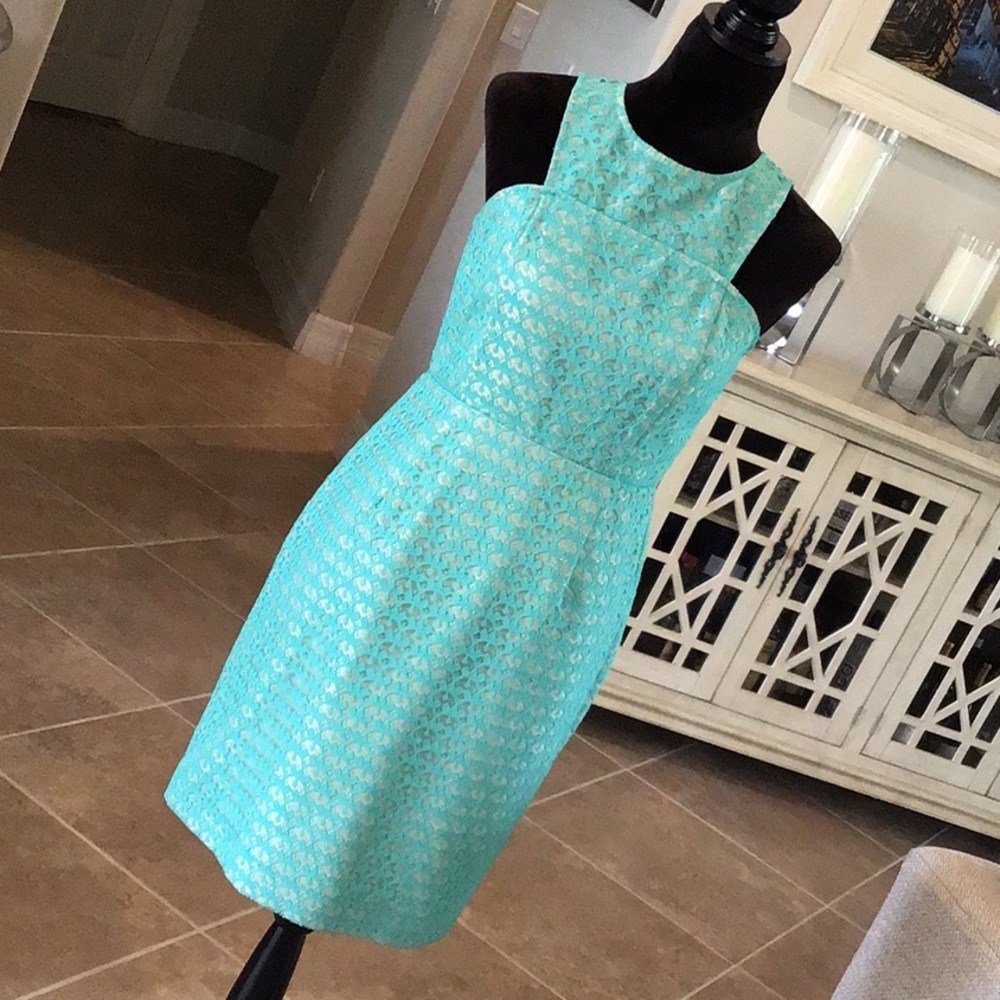 J. Taylor back zip lace dress, size 4